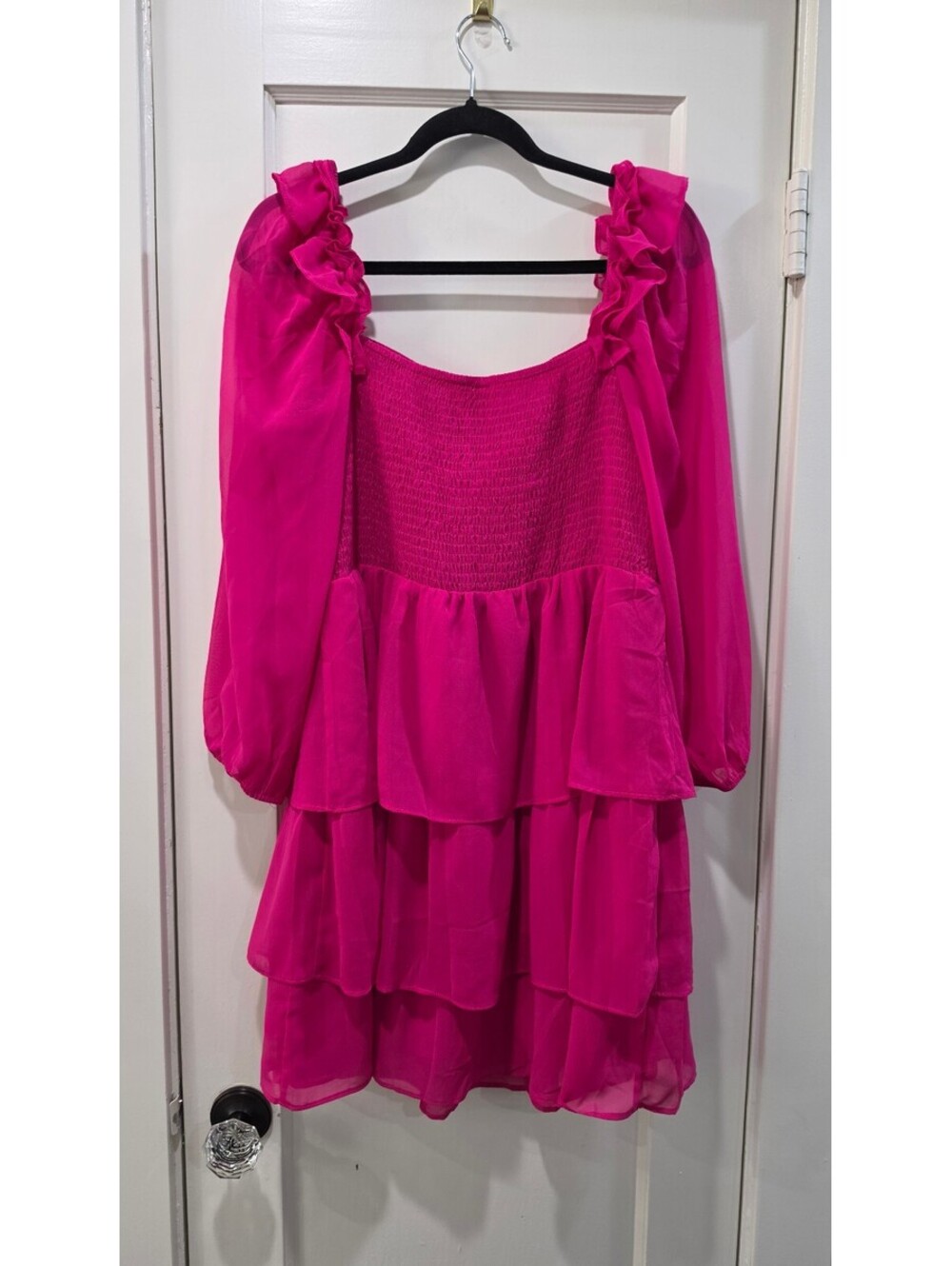 Byimns Pink Ruffle Tiered Dress XL - Picture 7 of 16